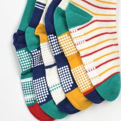 Baby Organic Cotton Antiskid  Socks - Mixed Design - Pack of 6