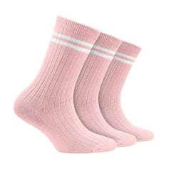 Bamboo Anti-Odour Ribbed Socks for Kids| Anti-Bacterial | Smell Free & Breathable | Hypoallergenic | Moisture-Wicking | Pack of 3