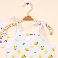 Baby Organic Cotton Knot type Jhabla | Lemon