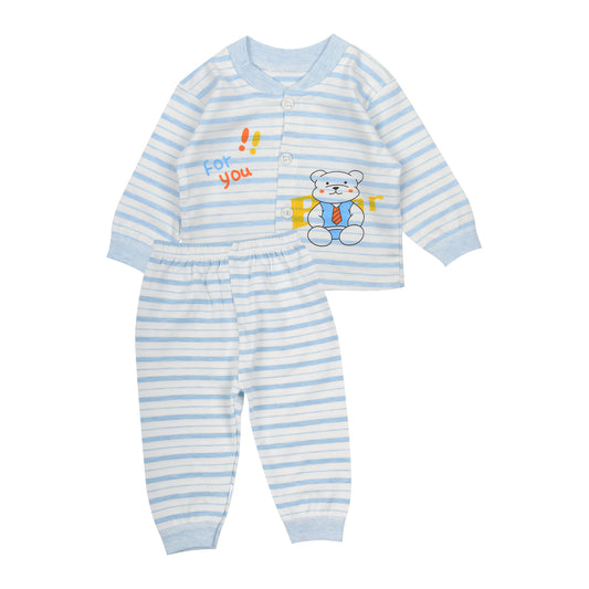 Baby Organic Cotton Co-ord Set- Blue | Teddy