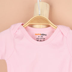 Baby Onesie | Organic Cotton | Peach, Pink  | Pack of 2