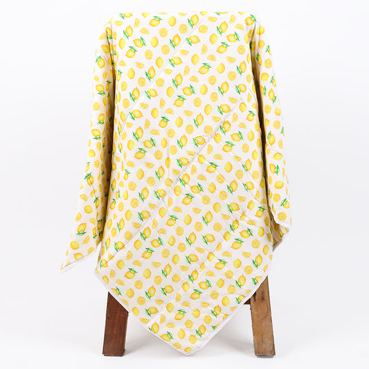Ac Quilt Blanket cum Bedspread | 0-3 Years | 100X120 cm | Lemon