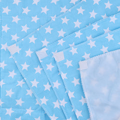 Baby Diaper changing Mat/ Sleeping Mat-4 Sheets |0-6 Months | Mixed - Blue