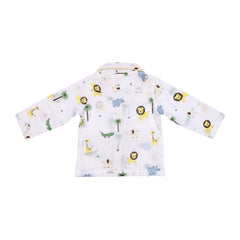 Organic Cotton Unisex Kids Pajama Set Combo | Night Suit | Sleepwear | Lion