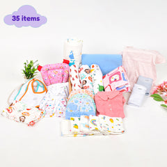 New Born Baby Essentials Gift Combo Box -0-6 Months- 35 Items