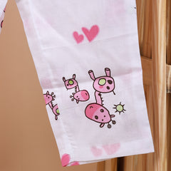 Organic Cotton Unisex Kids Pajama Set Combo | Night Suit | Sleepwear | Pink Giraffe