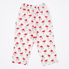 Organic Cotton Unisex Kids Pajama Set Combo | Night Suit | Sleepwear | Red Flamingo