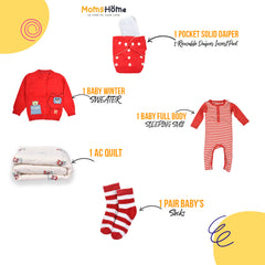 Christmas Unisex Gift Hamper for your Baby | 6 Items