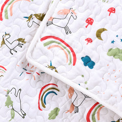 Ac Quilt Blanket cum Bedspread | 0-3 Years | 100X120 cm | Machine Washable | Unicorn