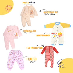 New Born Baby Winter Essentials Gift Combo 6-12 Months - 7 Items