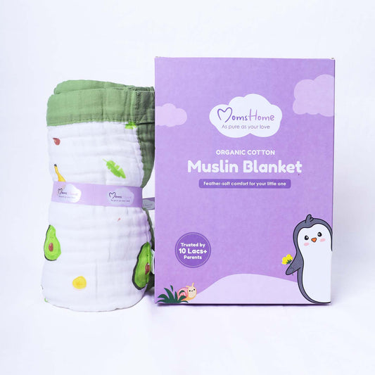 Baby 6 Layer Muslin Blanket Cum Towel | 100X100 CM | 0-3 Years | Pack of 1