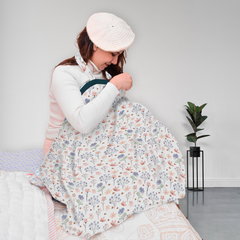 Organic Cotton Muslin Nursing Cover For Breastfeeding | Feeding Apron | 100x70 CM | Pack of 1