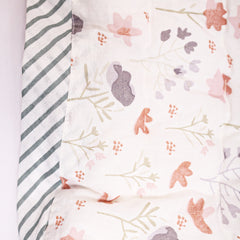 Baby Quilt Organic Cotton | Baby Blanket | 100x150 CM | 0-5 Year | Blossom | Pack of 1