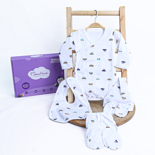 New Born Baby Gift Hamper | Baby Shower Gift Hamper | Baby Essential Clothes Set | 0-6 Months | Pack of 6