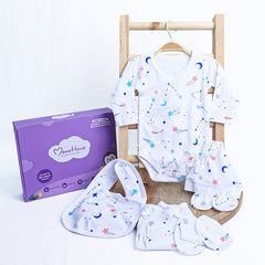 New Born Baby Gift Hamper | Baby Shower Gift Hamper | Baby Essential Clothes Set | 0-6 Months | Pack of 6