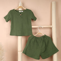 Organic Cotton Kids Co-Ord Set | T- Shirt & Short | Pack of 1