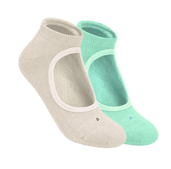 Footprints Anti-Bacterial & Anti-Skid Maternity Socks for Women | Bamboo & Organic Cotton | Comfortable & Breathable Socks for Pregnancy & Postpartum Care |  Pack of 2