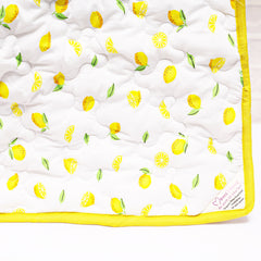 Ac Quilt Blanket cum Bedspread | 0-3 Years | 100X120 cm | Machine Washable | Lemon