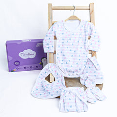 New Born Baby Gift Hamper | Baby Shower Gift Hamper | Baby Essential Clothes Set | 0-6 Months | Pack of 6