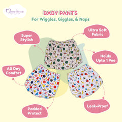 Organic Cotton Unisex Baby Underwear | Pack of 3