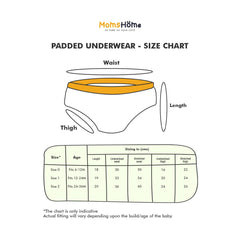 100% Cotton Unisex Baby Padded Underwear | Pack of 3