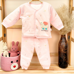 Winter Warm Full Sleeve Co-ord Sets For Baby | Cotton Baby Clothing Set | Elephant | Pack of 1