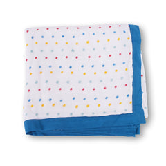 Baby Muslin Dohar- 100X100 CM-(0-3 Years)-Polka Dots