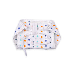 Baby Organic Cotton Printed Muslin Nappies Pack of - 3 Mix