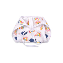 Baby Organic Cotton Printed Muslin Nappies Pack of - 3 Mix