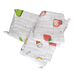 Baby Muslin 6 Layer Face wipes/ wash clothes- 30X30 CM - (0-3 Years) - Pack of 3